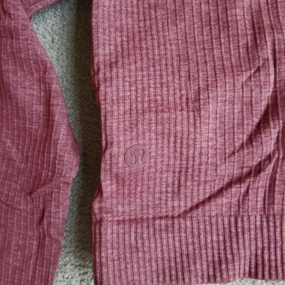 Lululemon Ebb to Street Long Sleeve Shirt in Smoky Red, size S/M - Picture 10 of 10